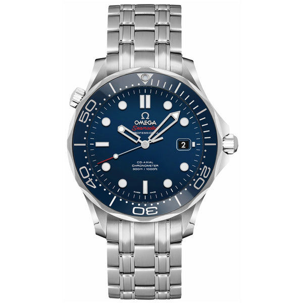 Omega Seamaster Diver 300M 41mm Blue Bezel Blue Dial Watch 212.30.41.20.03.001