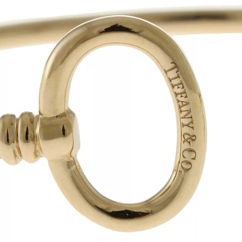 Tiffany & Co. Oval Key Wire Bracelet 18K Pink Gold Women's Bangle