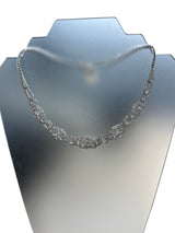 ArtDeco 12.85ctw Platinum Round Emerald Cut Diamond VS1 Clarity Necklace