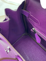 Hermes Birkin 30 Anemone Epsom Leather with Palladium Turn Lock and Hardware