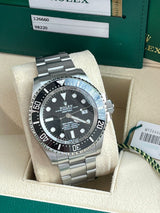 Rolex Sea-Dweller Deepsea 44mm Black Dial Ceramic Bezel Oystersteel Watch 126660