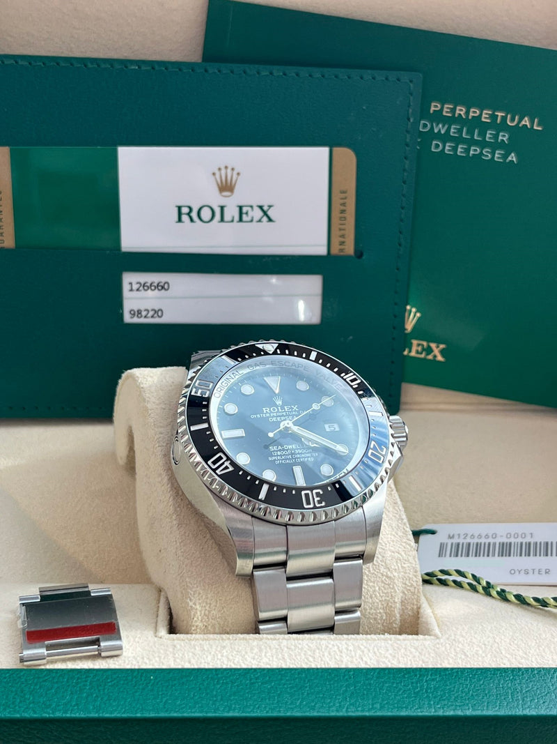 Rolex Sea-Dweller Deepsea 44mm Black Dial Ceramic Bezel Oystersteel Watch 126660