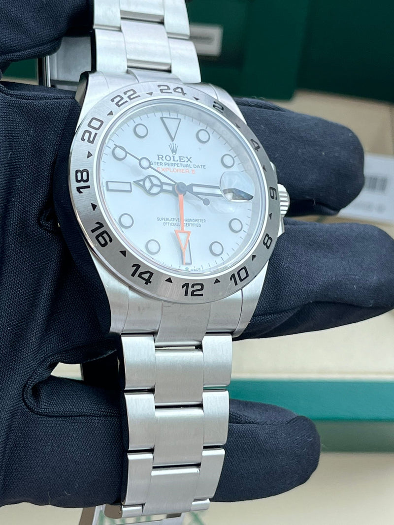 Rolex Explorer II 42mm Polar White Dial Automatic Oystersteel Men's Watch 226570