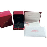 Cartier Love Ring Mini Model 72 Brilliant Cut Paved Diamonds Rose Gold Size 55