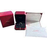 Cartier Love Ring Mini Model 72 Brilliant Cut Paved Diamonds Rose Gold Size 55