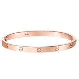 Cartier Love Bracelet Medium Model 18K Rose Gold with Functional Screw and Hinge