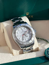 Rolex Yacht-Master 40mm Platinum Dial Bezel Oyster Stainless Steel Watch 16622