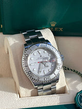 Rolex Yacht-Master 40mm Platinum Dial Bezel Oyster Stainless Steel Watch 16622