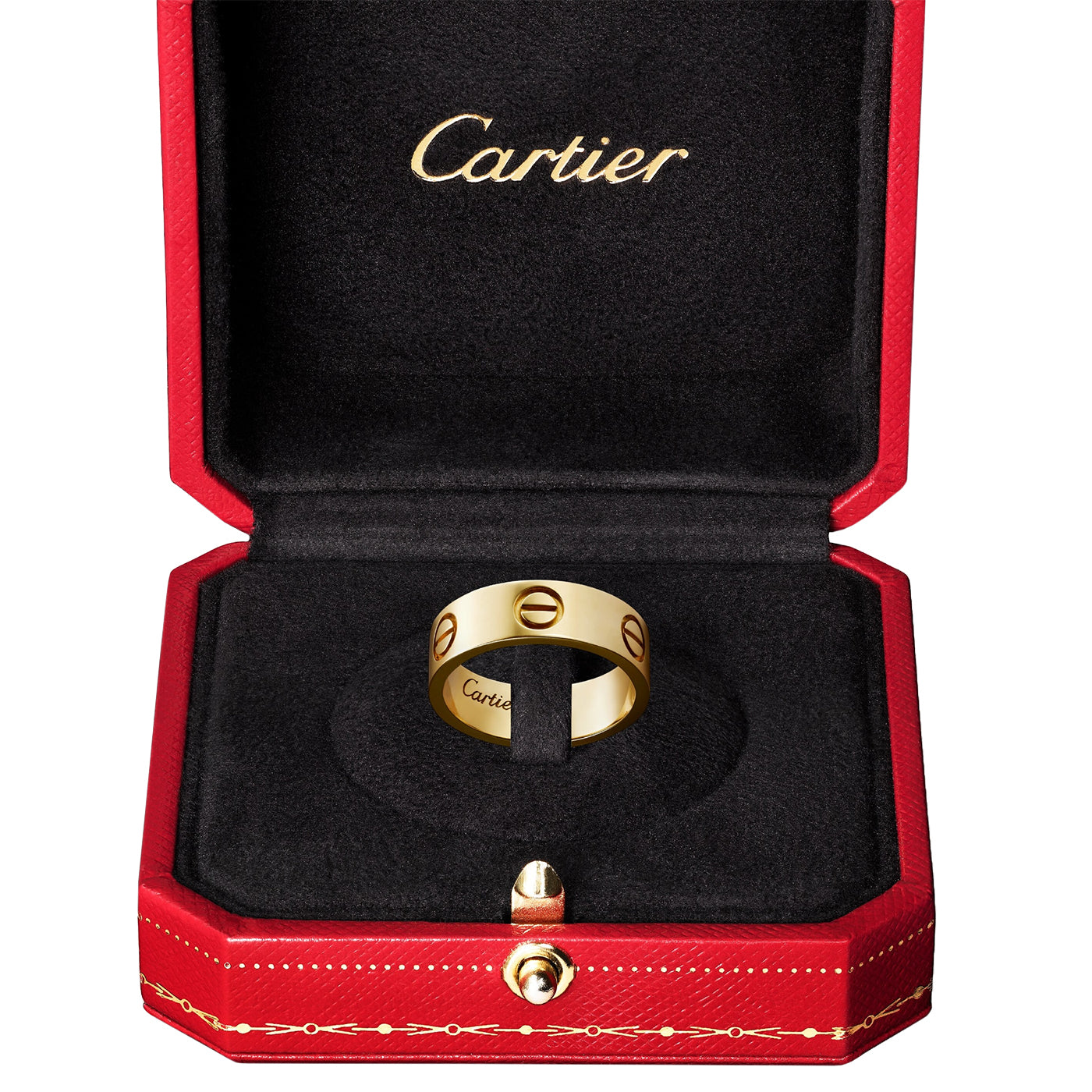 Cartier Love Ring Classic Model Yellow Gold Wedding Band Size 54