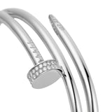 Cartier Juste un Clou Double Nail Bracelet with 0.51ct Diamonds 18K White Gold