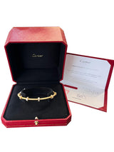 Cartier Ecrou De Cartier Rose Gold Bracelet with 1.29ct Baguette-Cut Diamonds