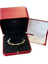 Cartier Ecrou De Cartier Rose Gold Bracelet with 1.29ct Baguette-Cut Diamonds