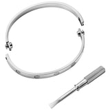 Cartier Love Bracelet Bangle Classic Model White Gold Size 20