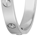 Cartier Love Bracelet Bangle Classic Model White Gold Size 20