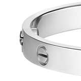 Cartier Love Bracelet Bangle Classic Model White Gold Size 20