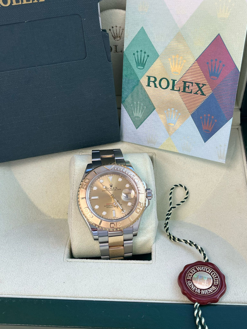 Rolex Yacht-Master 40mm Steel Yellow Gold Champagne Dial Men's Watch 16623