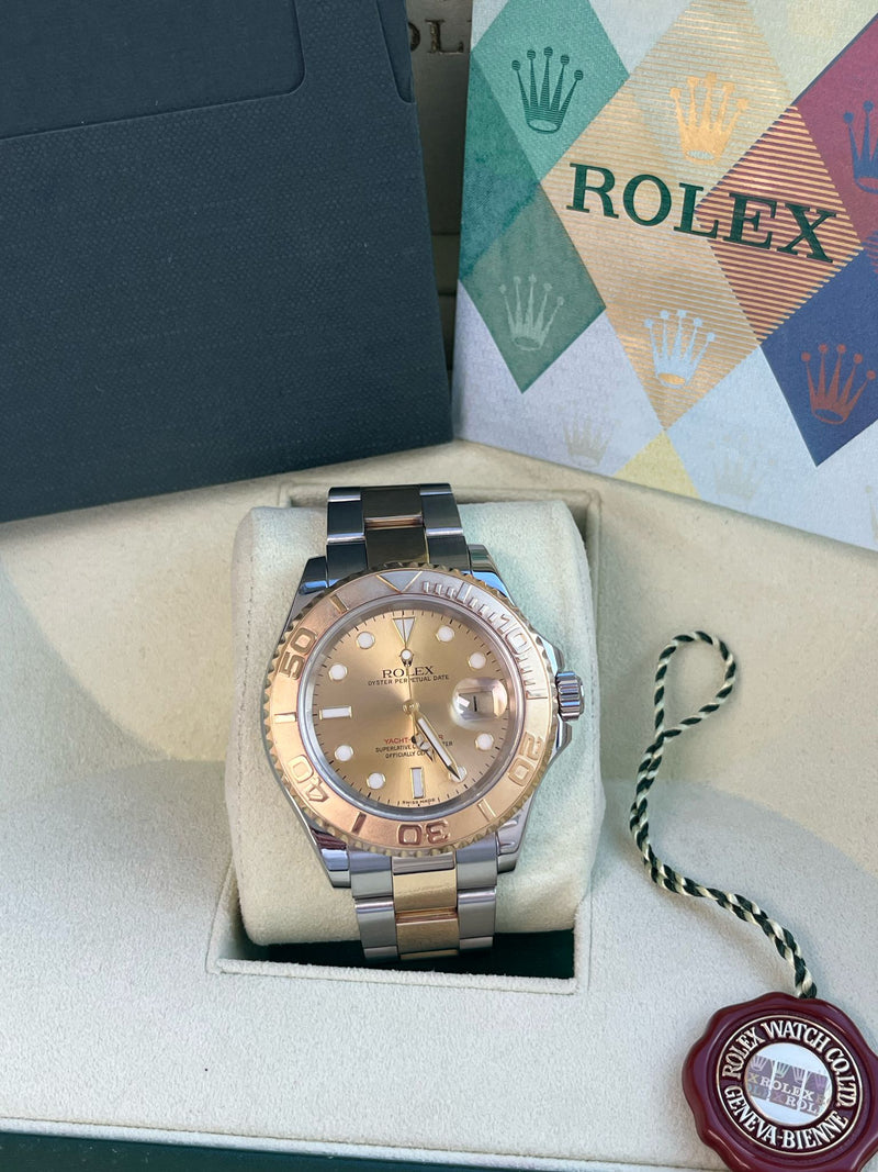 Rolex Yacht-Master 40mm Steel Yellow Gold Champagne Dial Men's Watch 16623
