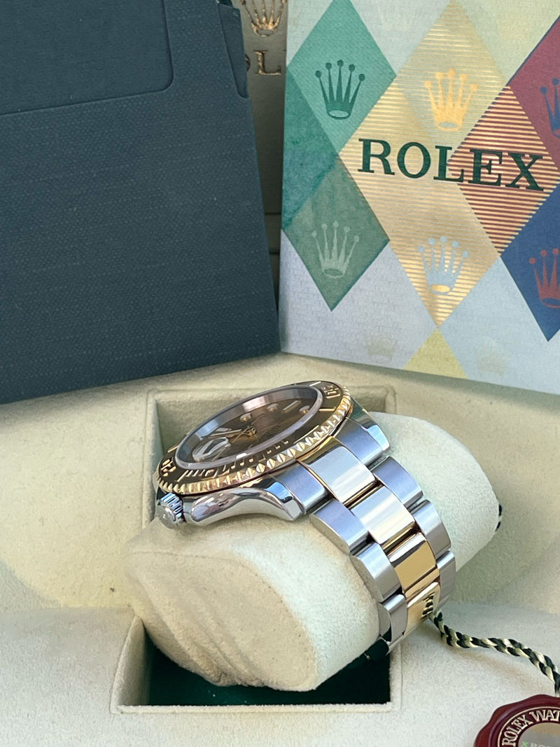 Rolex Yacht-Master 40mm Steel Yellow Gold Champagne Dial Men's Watch 16623