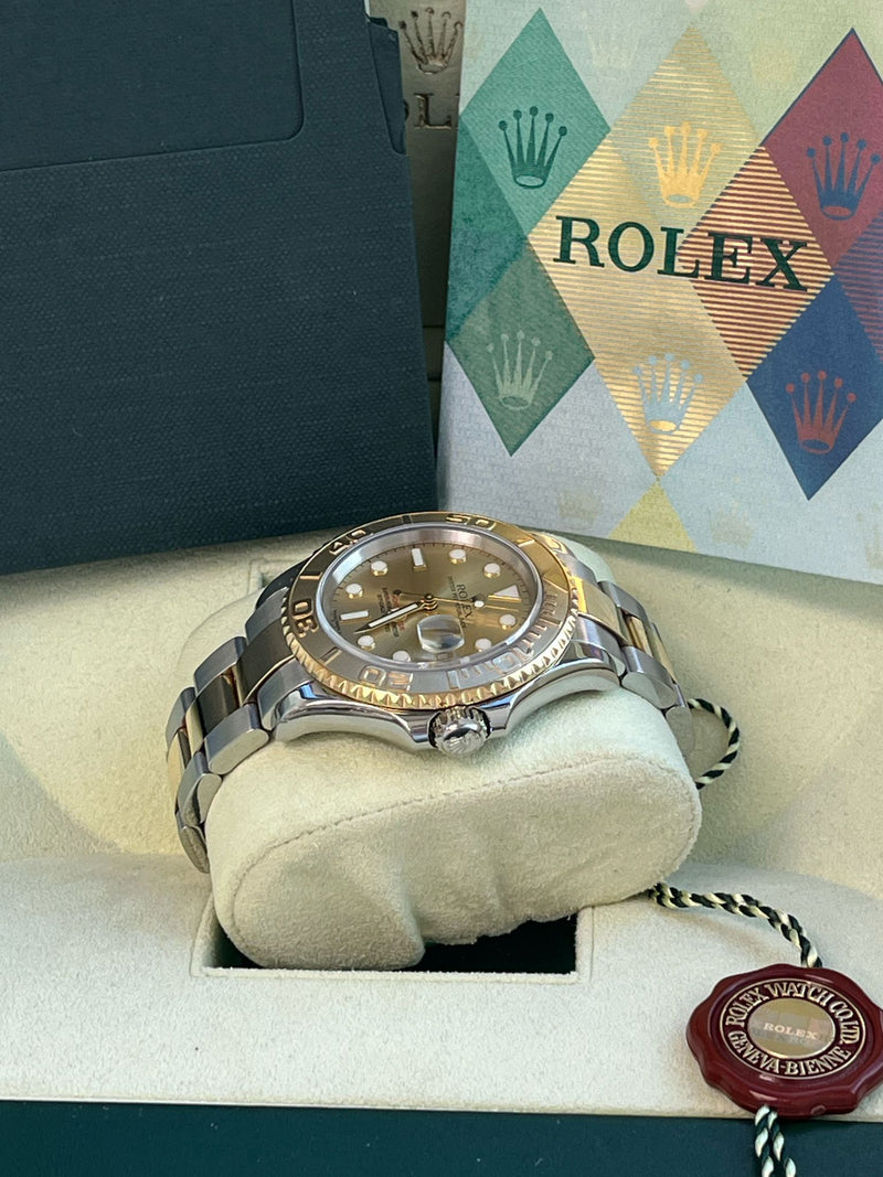 Rolex Yacht-Master 40mm Steel Yellow Gold Champagne Dial Men's Watch 16623