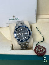 Rolex Submariner Date 40mm Black Dial Oyster Steel Automatic Men's Watch 16610