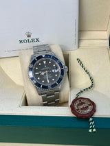 Rolex Submariner Date 40mm Black Dial Oyster Steel Automatic Men's Watch 16610