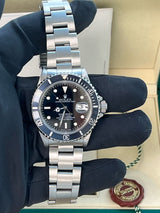 Rolex Submariner Date 40mm Black Dial Oyster Steel Automatic Men's Watch 16610