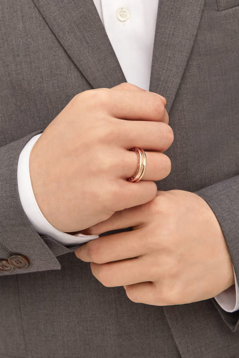 Bulgari B.zero1 One Band Ring Solid 18K Rose Gold Size 54
