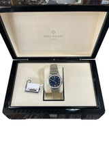 Patek Philippe Nautilus 35.2mm Blue Dial Diamond Bezel Ladies Watch 7118/1200A