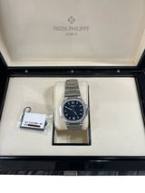 Patek Philippe Nautilus 35.2mm Blue Dial Diamond Bezel Ladies Watch 7118/1200A