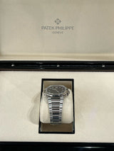 Patek Philippe Nautilus 35.2mm Blue Dial Diamond Bezel Ladies Watch 7118/1200A