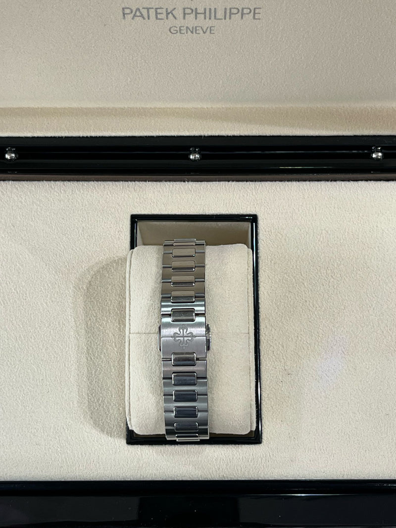 Patek Philippe Nautilus 35.2mm Blue Dial Diamond Bezel Ladies Watch 7118/1200A
