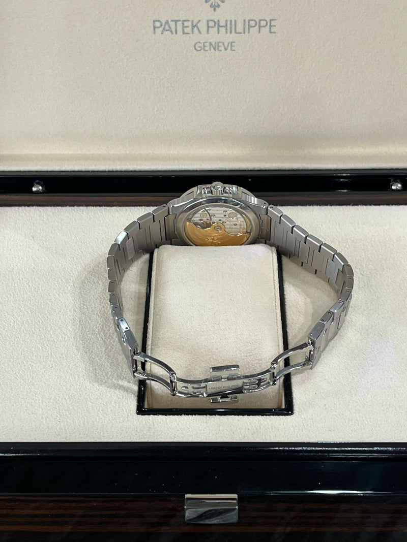 Patek Philippe Nautilus 35.2mm Blue Dial Diamond Bezel Ladies Watch 7118/1200A