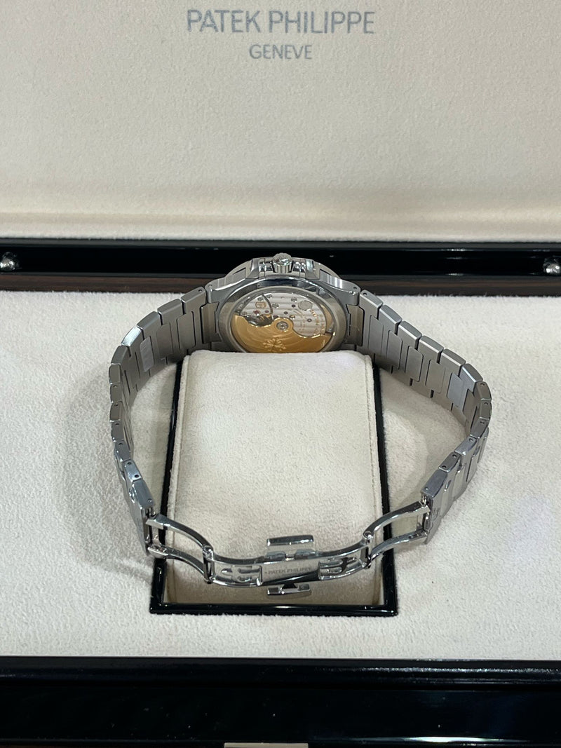 Patek Philippe Nautilus 35.2mm Blue Dial Diamond Bezel Ladies Watch 7118/1200A