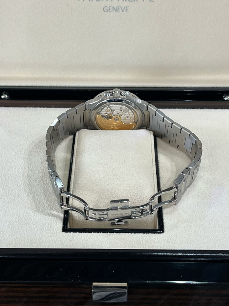 Patek Philippe Nautilus 35.2mm Blue Dial Diamond Bezel Ladies Watch 7118/1200A