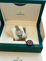 Rolex Oyster Perpetual 26mm Grey Dial Gold Steel Jubilee Bracelet Watch 67193