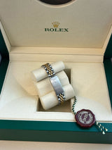 Rolex Oyster Perpetual 26mm Grey Dial Gold Steel Jubilee Bracelet Watch 67193