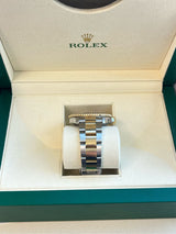 Rolex Submariner Date 40mm Gold/Steel Blue Serti Diamond Dial Men's Watch 16613