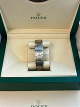 Rolex Submariner Date 40mm Gold/Steel Blue Serti Diamond Dial Men's Watch 16613