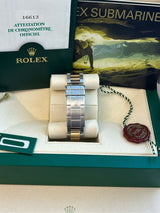 Rolex Submariner Date 40mm Gold/Steel Blue Serti Diamond Dial Men's Watch 16613