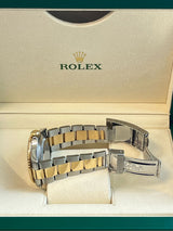 Rolex Submariner Date 40mm Gold/Steel Blue Serti Diamond Dial Men's Watch 16613