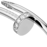 Cartier Juste un Clou Bracelet Classic Model with 32 Diamonds In 18K White Gold