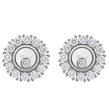 Chopard Happy Diamonds Icons Joaillerie 18K White Gold Dancing Diamond Earrings