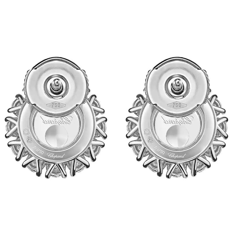 Chopard Happy Diamonds Icons Joaillerie 18K White Gold Dancing Diamond Earrings