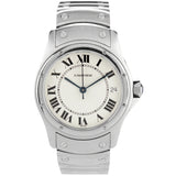 Cartier Santos Ronde 33mm Automatic White Dial Stainless Steel Watch 1920-1