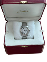 Cartier Santos Ronde 33mm Automatic White Dial Stainless Steel Watch 1920-1
