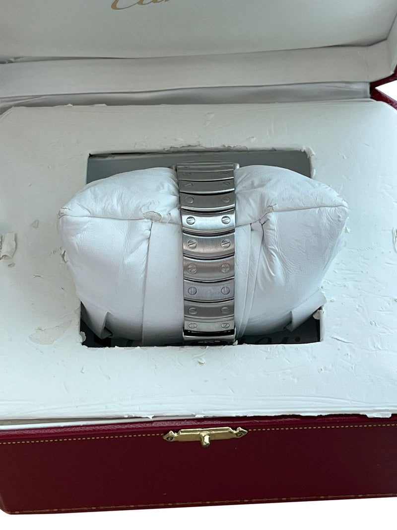 Cartier Santos Ronde 33mm Automatic White Dial Stainless Steel Watch 1920-1