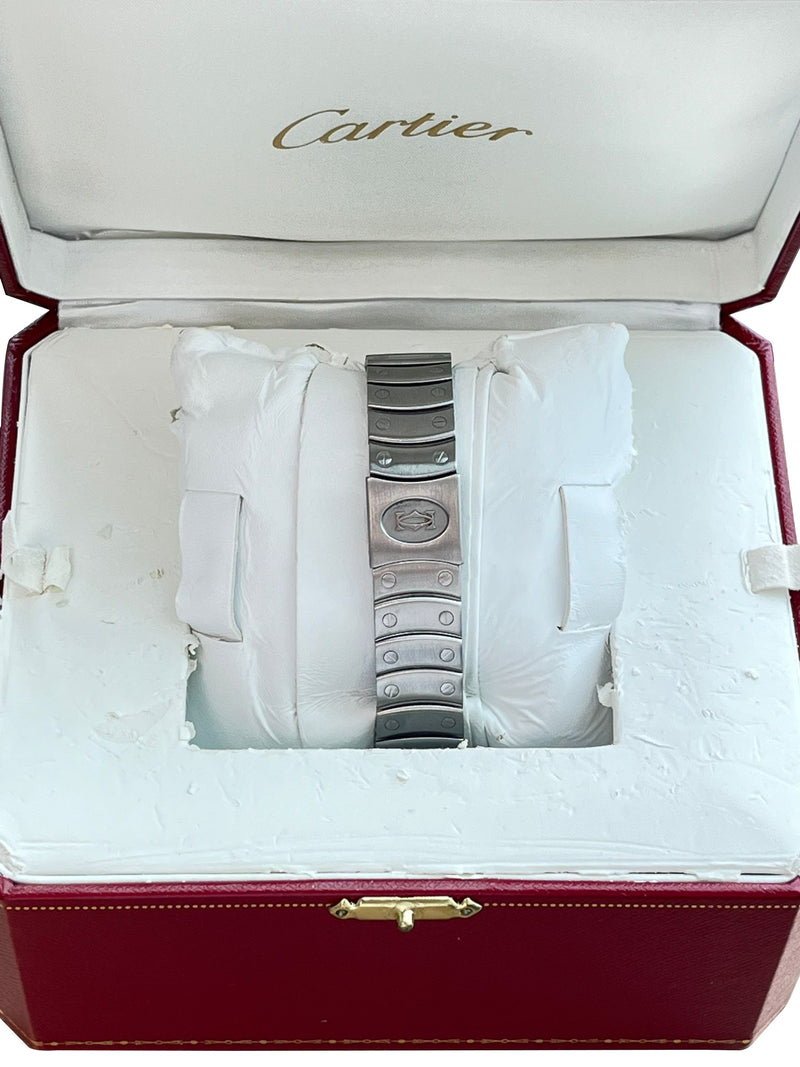 Cartier Santos Ronde 33mm Automatic White Dial Stainless Steel Watch 1920-1