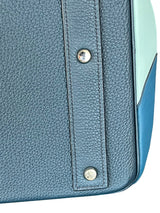 Hermes Birkin 50 Limited Edition Endless Road Bleu De Prusse Palladium Hardware