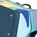 Hermes Birkin 50 Limited Edition Endless Road Bleu De Prusse Palladium Hardware