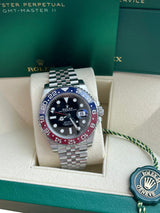 Rolex GMT-Master II 40mm Pepsi Stainless Steel Jubilee Bracelet Watch 126710BLRO